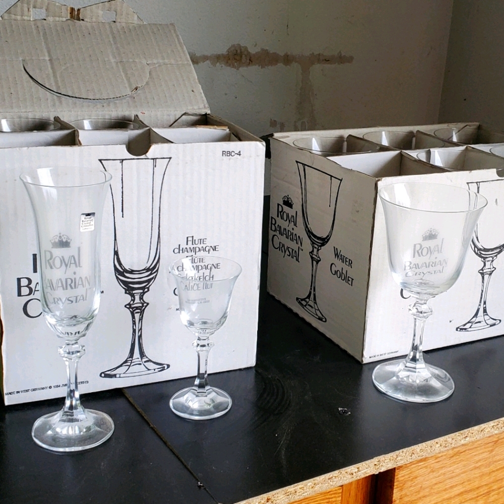 Royal Bavarian crystal glasses